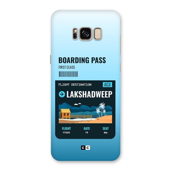 Lakshadweep Boarding Pass Back Case for Galaxy S8 Plus