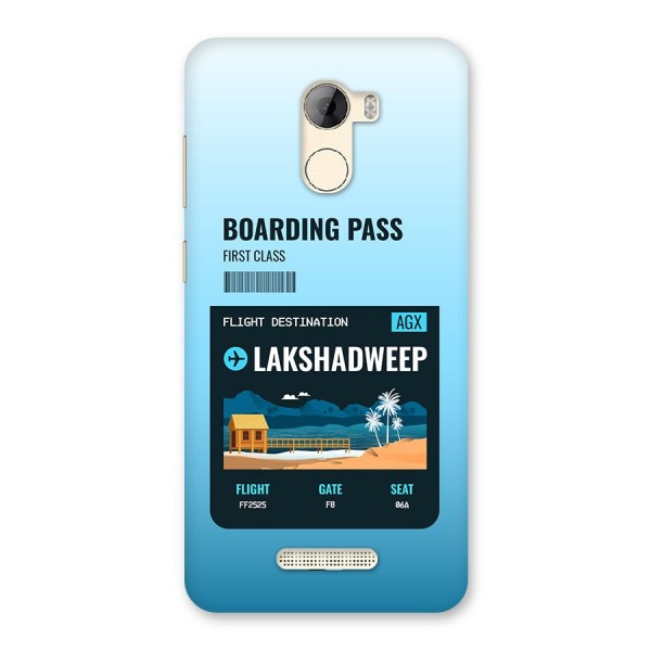 Lakshadweep Boarding Pass Back Case for Gionee A1 LIte