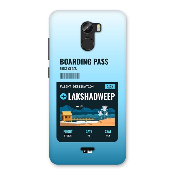 Lakshadweep Boarding Pass Back Case for Gionee X1