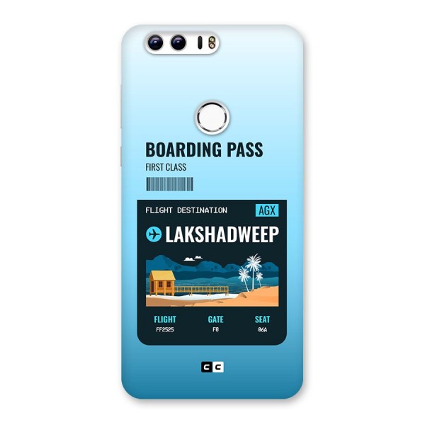 Lakshadweep Boarding Pass Back Case for Honor 8