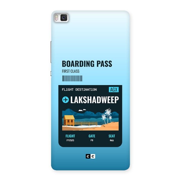 Lakshadweep Boarding Pass Back Case for Huawei P8