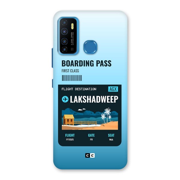 Lakshadweep Boarding Pass Back Case for Infinix Hot 9