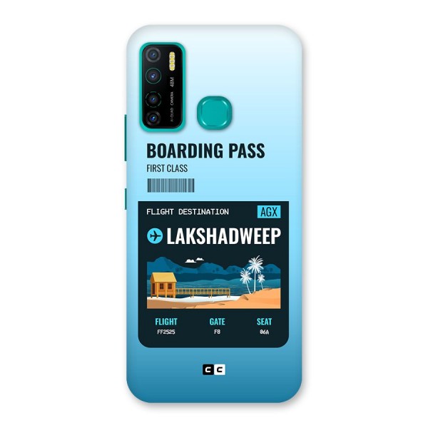 Lakshadweep Boarding Pass Back Case for Infinix Hot 9 Pro