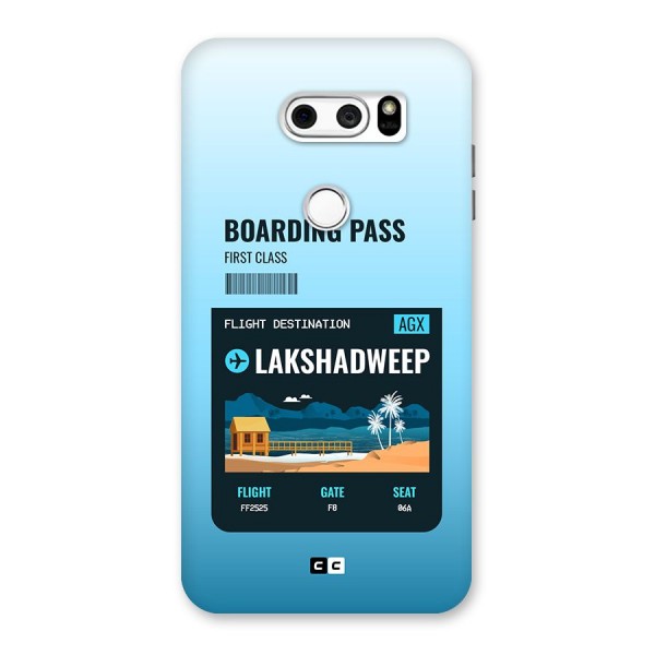 Lakshadweep Boarding Pass Back Case for LG V30