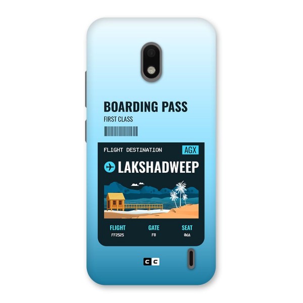 Lakshadweep Boarding Pass Back Case for Nokia 2.2