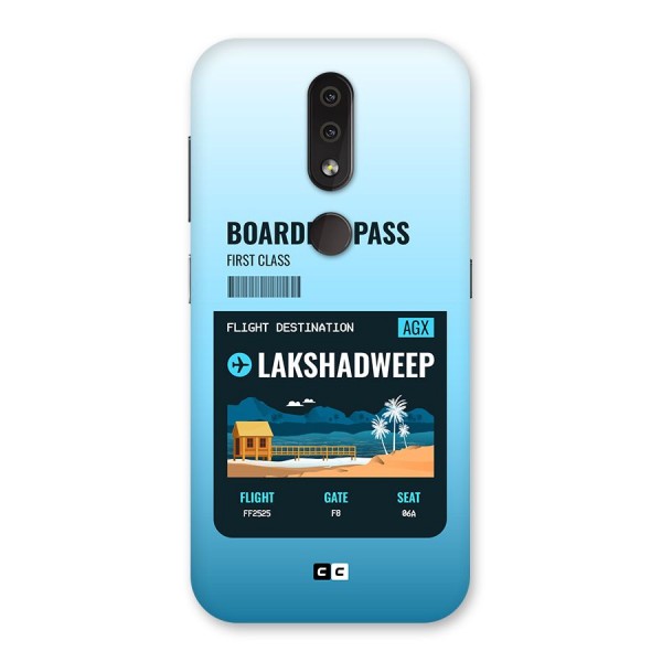 Lakshadweep Boarding Pass Back Case for Nokia 4.2