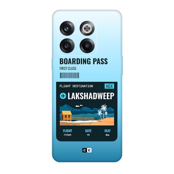 Lakshadweep Boarding Pass Back Case for OnePlus 10T