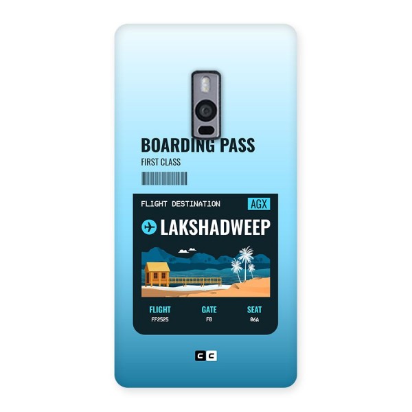 Lakshadweep Boarding Pass Back Case for OnePlus 2