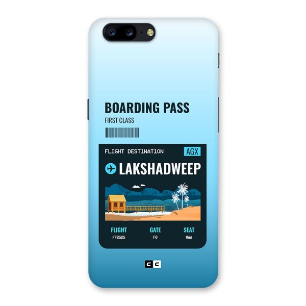 Lakshadweep Boarding Pass Back Case for OnePlus 5