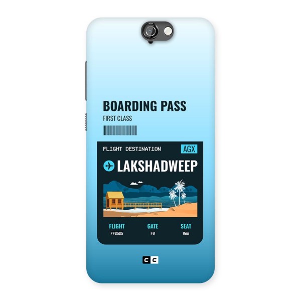 Lakshadweep Boarding Pass Back Case for One A9