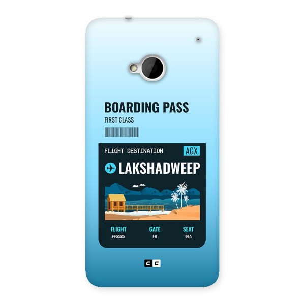 Lakshadweep Boarding Pass Back Case for One M7 (Single Sim)