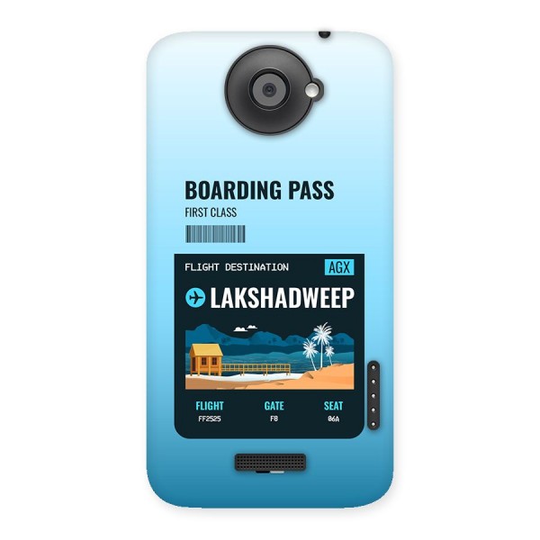 Lakshadweep Boarding Pass Back Case for One X