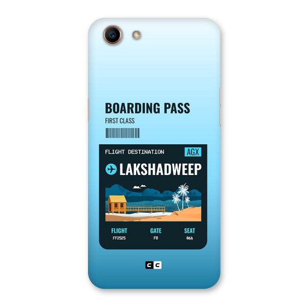 Lakshadweep Boarding Pass Back Case for Oppo A83 (2018)