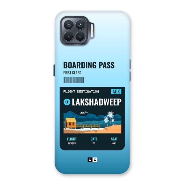 Lakshadweep Boarding Pass Back Case for Oppo F17 Pro