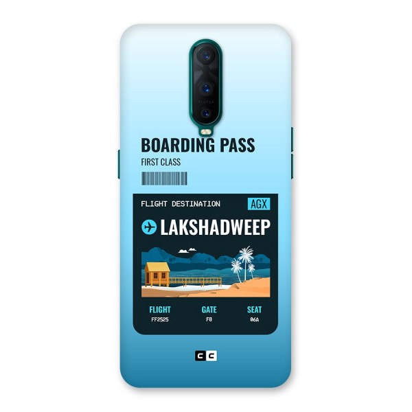 Lakshadweep Boarding Pass Back Case for Oppo R17 Pro