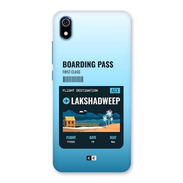 Lakshadweep Boarding Pass Back Case for Redmi 7A