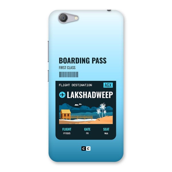 Lakshadweep Boarding Pass Back Case for Vivo Y53