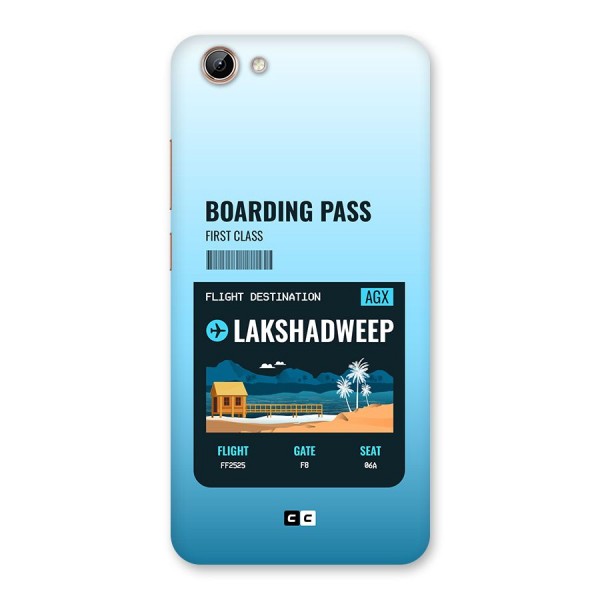 Lakshadweep Boarding Pass Back Case for Vivo Y71i