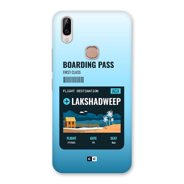 Lakshadweep Boarding Pass Back Case for Vivo Y83 Pro