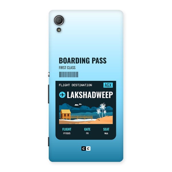 Lakshadweep Boarding Pass Back Case for Xperia Z4