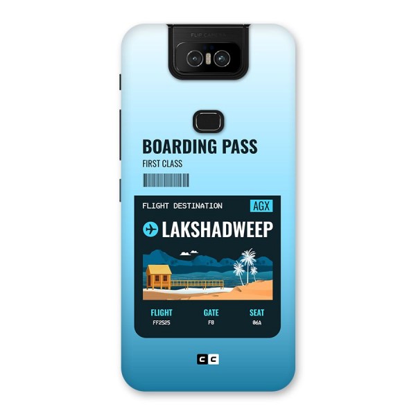 Lakshadweep Boarding Pass Back Case for Zenfone 6z