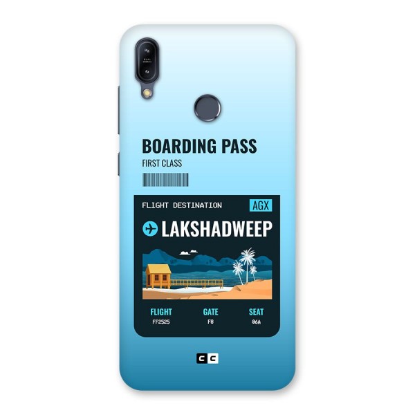 Lakshadweep Boarding Pass Back Case for Zenfone Max M2