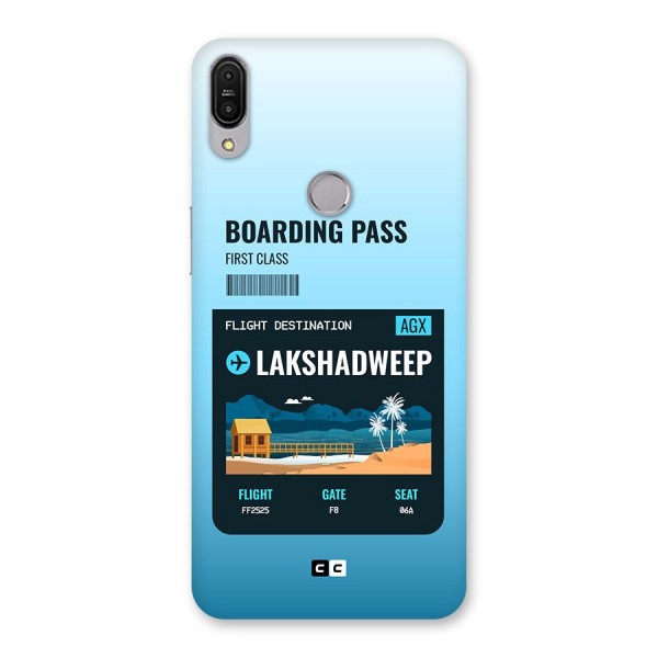 Lakshadweep Boarding Pass Back Case for Zenfone Max Pro M1