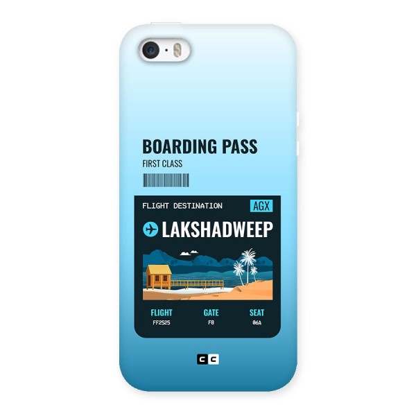 Lakshadweep Boarding Pass Back Case for iPhone 5 5s