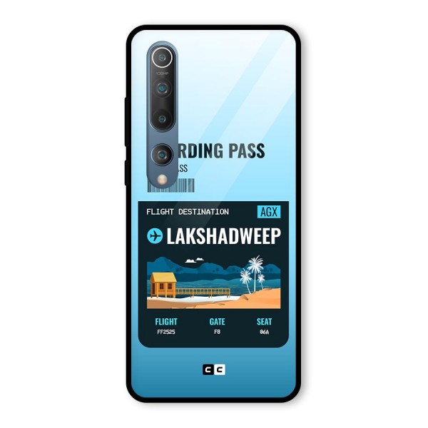 Lakshadweep Boarding Pass Glass Back Case for Mi 10