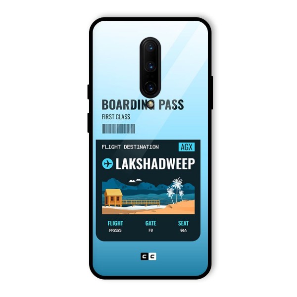 Lakshadweep Boarding Pass Glass Back Case for OnePlus 7 Pro