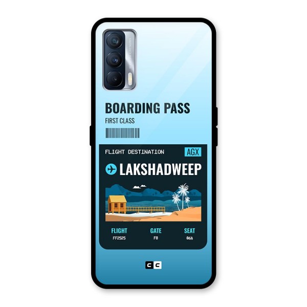 Lakshadweep Boarding Pass Glass Back Case for Realme X7