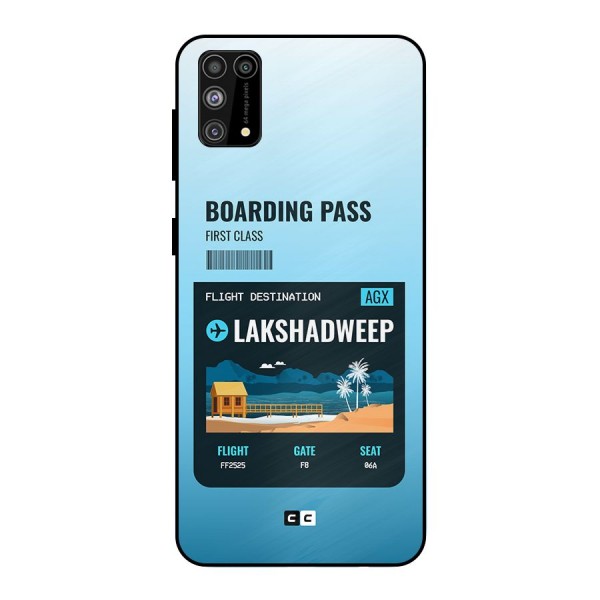 Lakshadweep Boarding Pass Metal Back Case for Galaxy F41