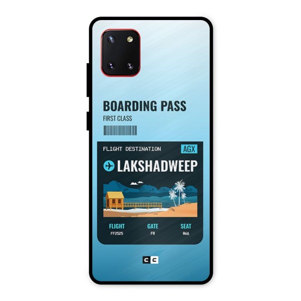 Lakshadweep Boarding Pass Metal Back Case for Galaxy Note 10 Lite