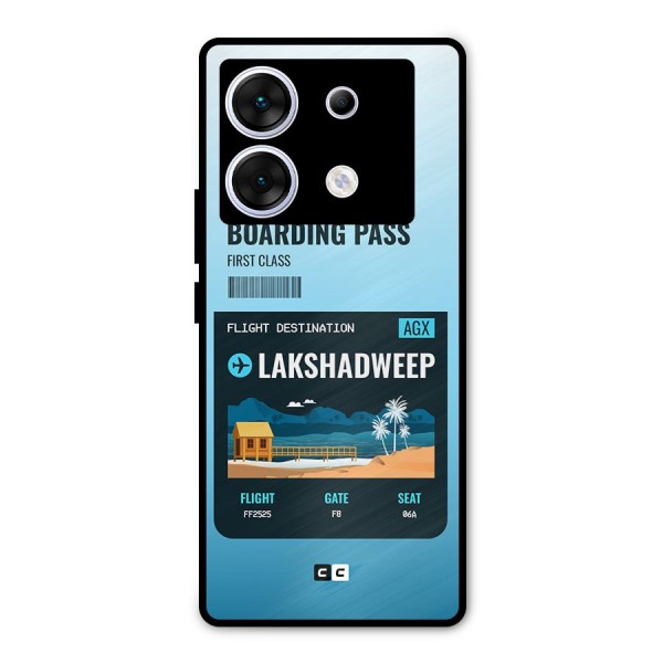 Lakshadweep Boarding Pass Metal Back Case for Infinix Zero 30 5G