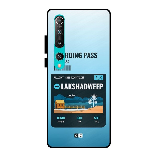 Lakshadweep Boarding Pass Metal Back Case for Mi 10