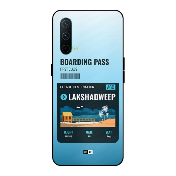 Lakshadweep Boarding Pass Metal Back Case for OnePlus Nord CE 5G