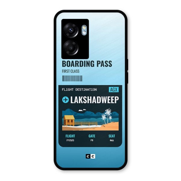 Lakshadweep Boarding Pass Metal Back Case for Oppo K10 (5G)