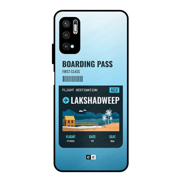 Lakshadweep Boarding Pass Metal Back Case for Poco M3 Pro 5G