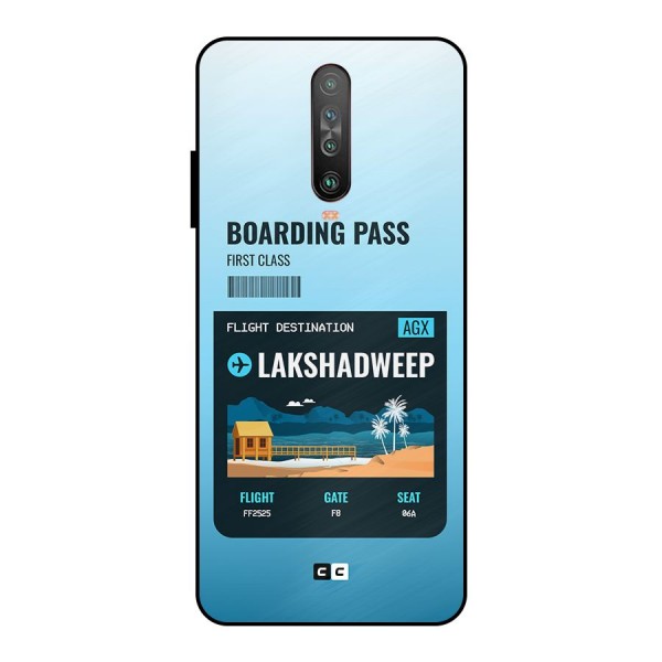 Lakshadweep Boarding Pass Metal Back Case for Poco X2