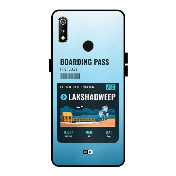 Lakshadweep Boarding Pass Metal Back Case for Realme 3