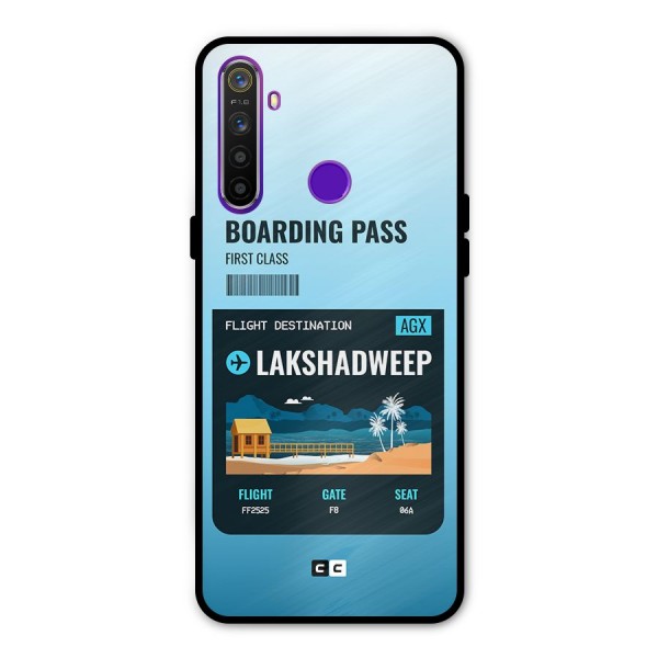 Lakshadweep Boarding Pass Metal Back Case for Realme 5