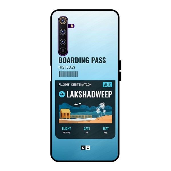 Lakshadweep Boarding Pass Metal Back Case for Realme 6 Pro