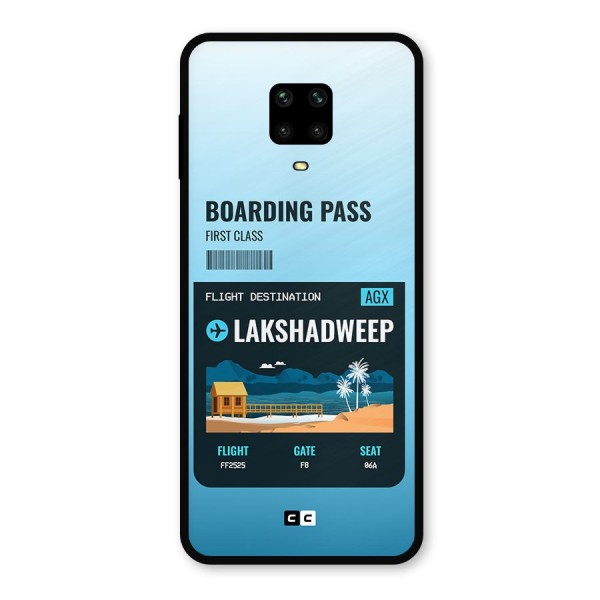 Lakshadweep Boarding Pass Metal Back Case for Redmi Note 9 Pro Max