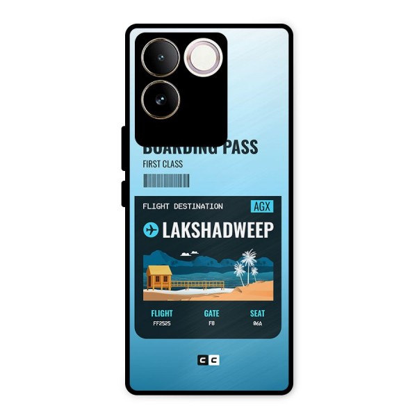Lakshadweep Boarding Pass Metal Back Case for iQOO Z7 Pro