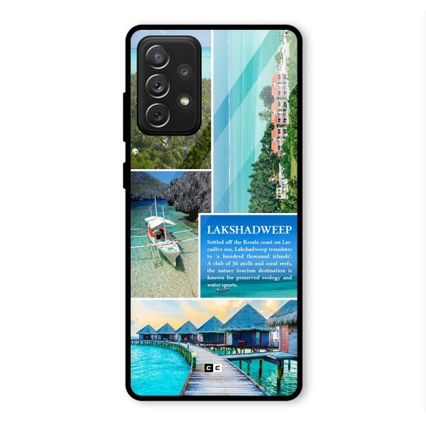 Lakshadweep Collage Glass Back Case for Galaxy A72