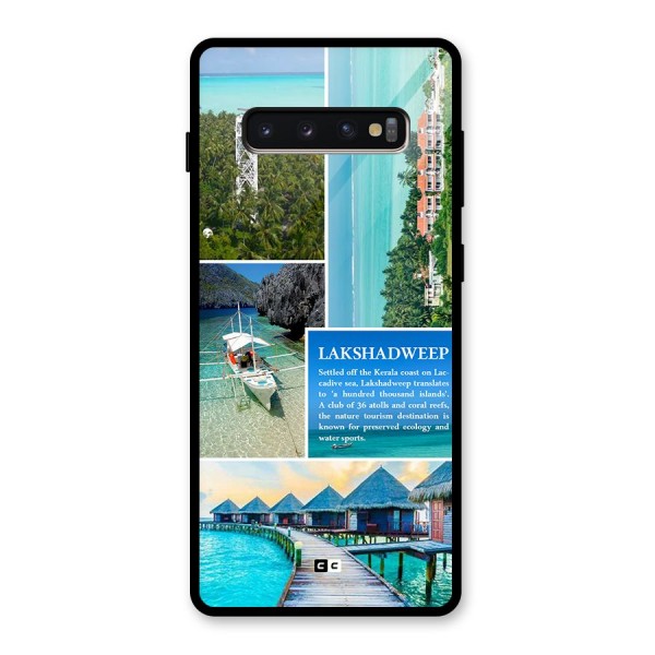 Lakshadweep Collage Glass Back Case for Galaxy S10 Plus