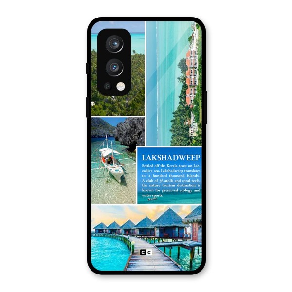 Lakshadweep Collage Glass Back Case for OnePlus Nord 2 5G
