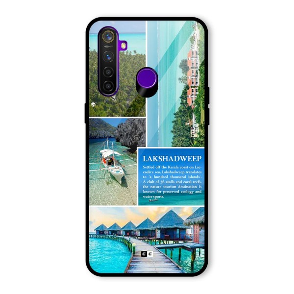 Lakshadweep Collage Glass Back Case for Realme 5 Pro