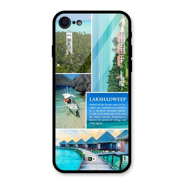 Lakshadweep Collage Glass Back Case for iPhone 8