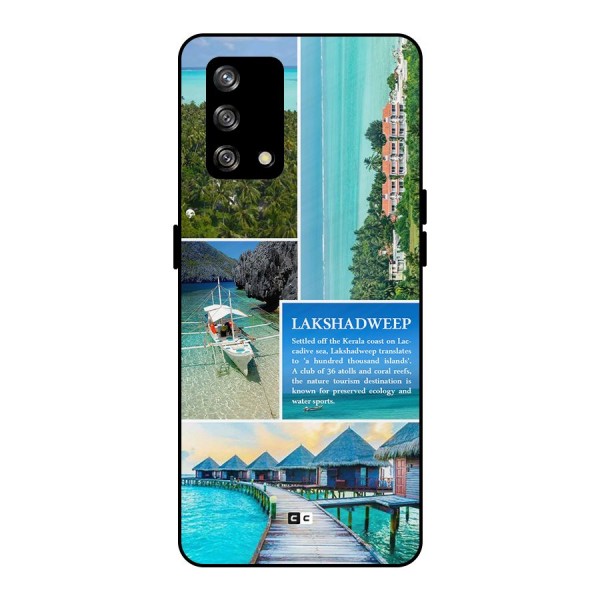 Lakshadweep Collage Metal Back Case for Oppo F19